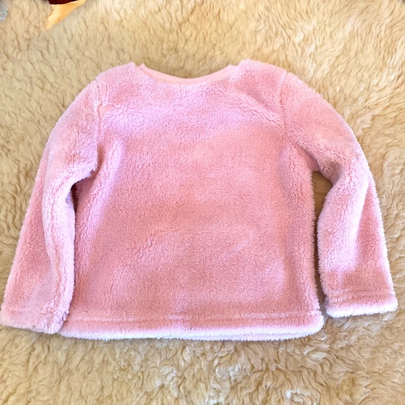 NWT Fuzzy Pink Panda Sweatshirt with panda Pocket! The Children’s Place 18-24mo - Picture 3 of 4